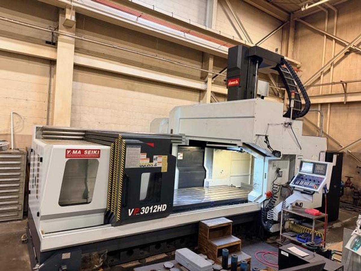 Awea #VP-3012HD, CNC Bridgemill, 118" x47.3" x30" trvls, 35 HP, 6000 RPM, 51.5" centers, 32 automatic tool - Image 3