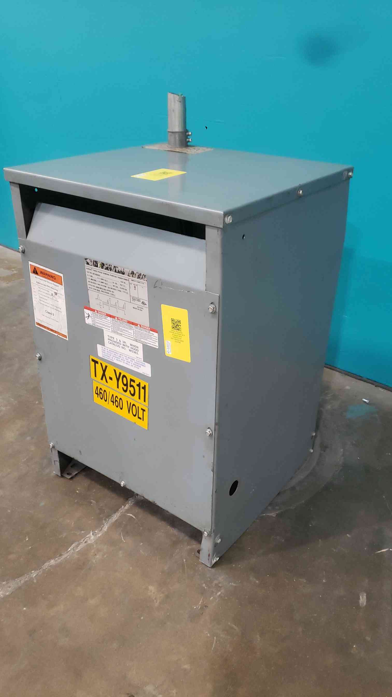 34 KVA 460 Primary, 460Y/265 Secondary, Square D 34T145HDIT, Drive Isolation Transformer, 3PH - Image 4