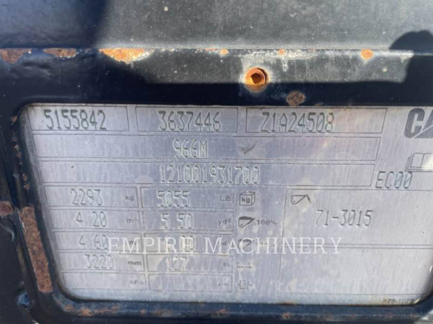 Caterpillar 966-FCBU, Compaction Wheel, S/N: Z1A24508, - Image 1