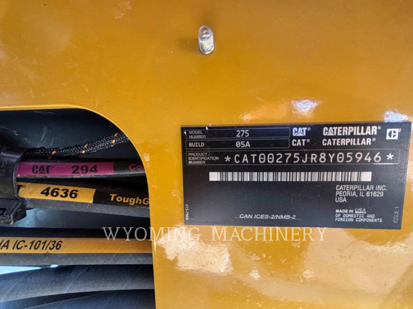 Cat 275 SF, 58 hours, S/N: R8Y05946, 2026 - Image 6