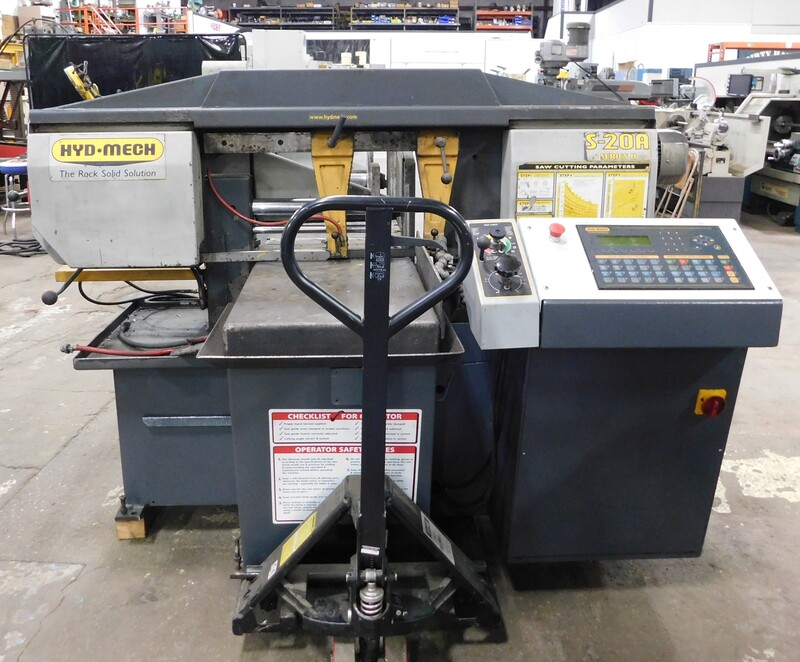 13" x 18" Hyd-Mech #S-20A, automatic horizontal bandsaw, 14' 10" x 1" blade, 75-300 SFM, 5 HP, PLC Control - Image 2