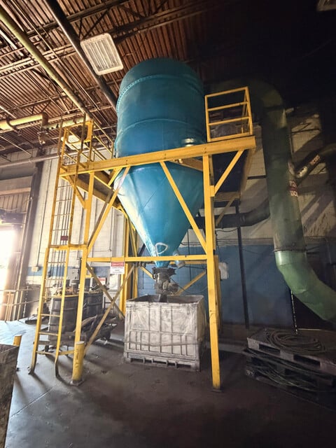 Weg #1072791875, cyclone dust collector, AirPro centrifugal blower, 40 HP motor, 2022 - Image 1