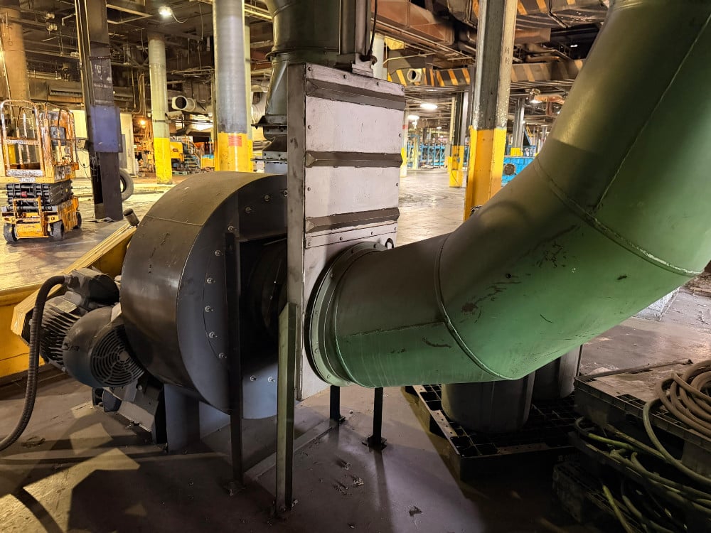 Weg #1072791875, cyclone dust collector, AirPro centrifugal blower, 40 HP motor, 2022 - Image 6