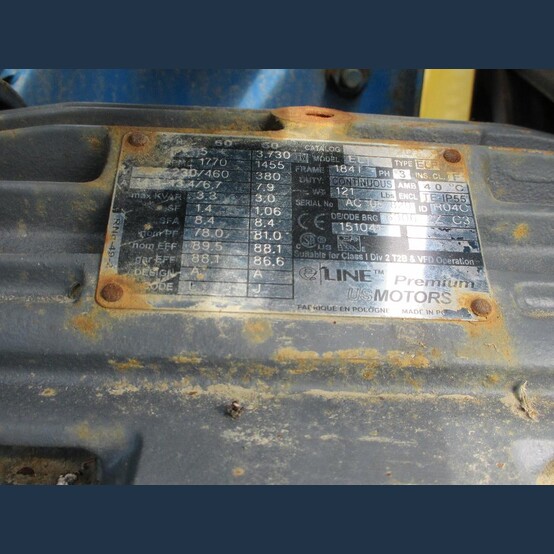 E-Line #EL113, 5HP Fiberglass Centrifugal Blower, 18" diameter x 5" deep wheel, 9" infeed, 7" wide x 8" long - Image 7