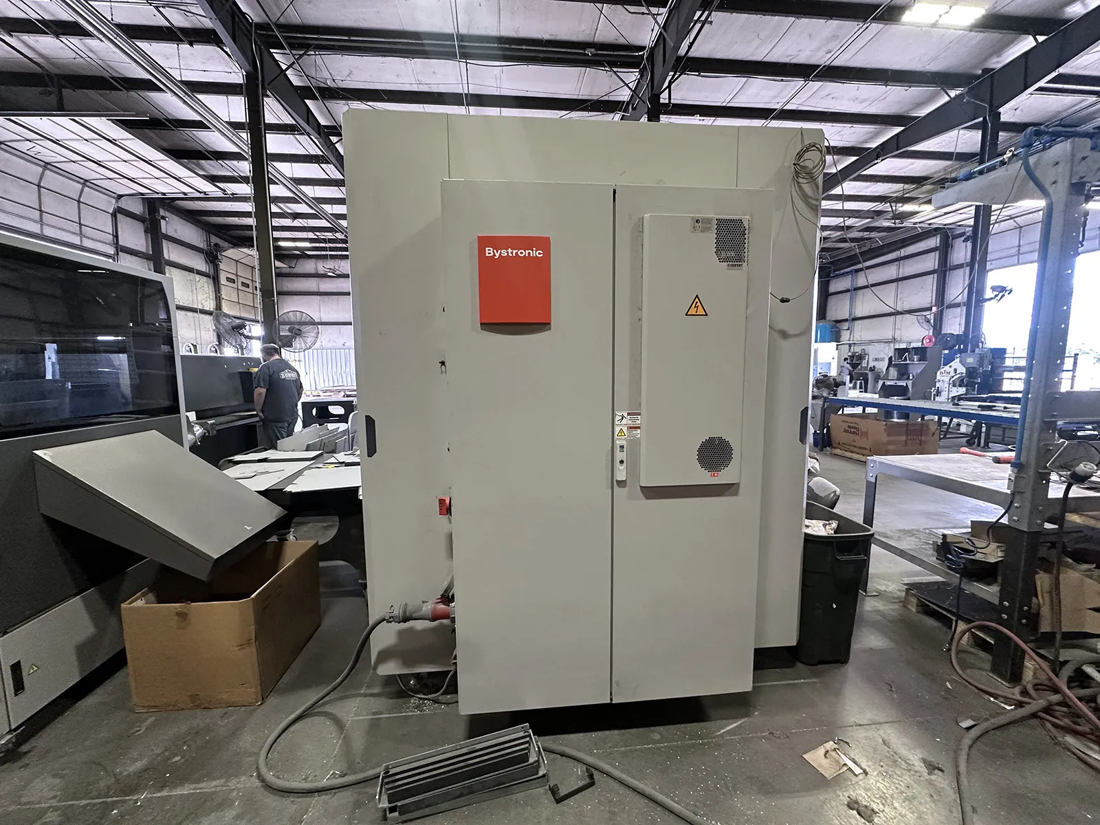 88 Ton, Bystronic #ByBend-80/1530, CNC press brake, 5' overall, 61.8" between housing, 7.9" stroke, 6-axis - Image 4