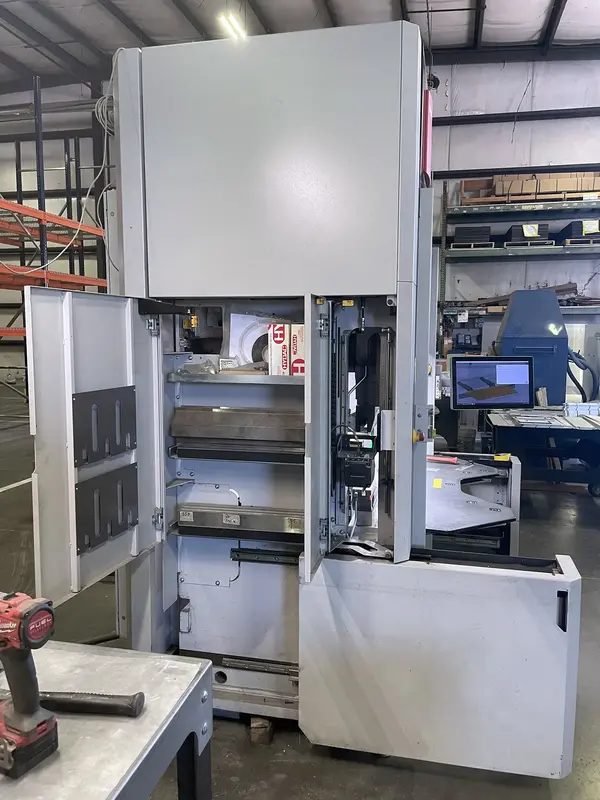 88 Ton, Bystronic #ByBend-80/1530, CNC press brake, 5' overall, 61.8" between housing, 7.9" stroke, 6-axis - Image 9