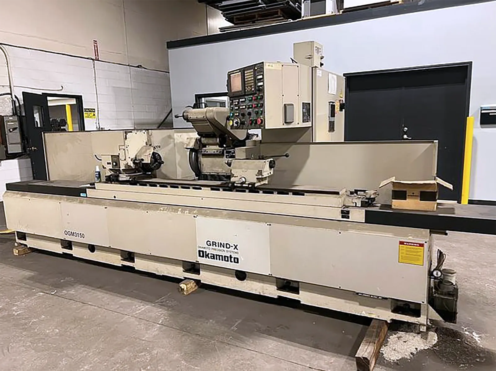 12.6" x 59" Okamoto #OGM-3150-MC, CNC cylindrical grinder, OD/ID/face/taper, 7.5 HP, 2000 RPM wheel, Fanuc - Image 1