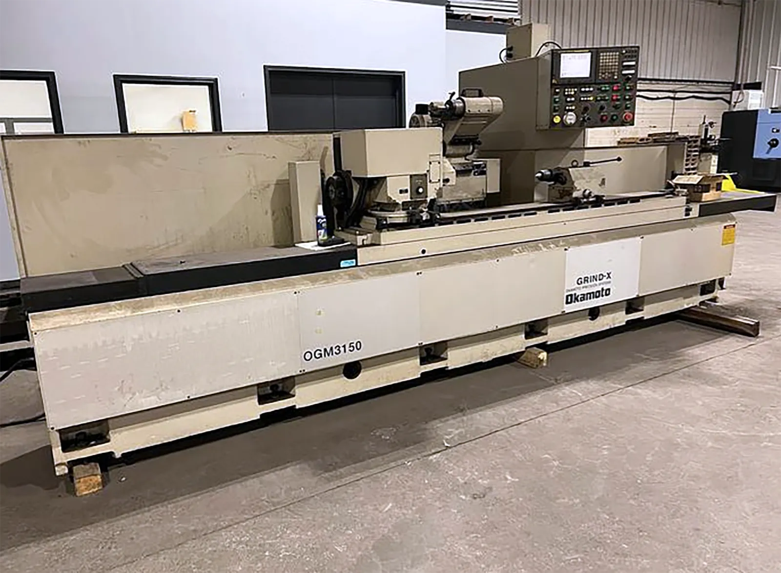 12.6" x 59" Okamoto #OGM-3150-MC, CNC cylindrical grinder, OD/ID/face/taper, 7.5 HP, 2000 RPM wheel, Fanuc - Image 2