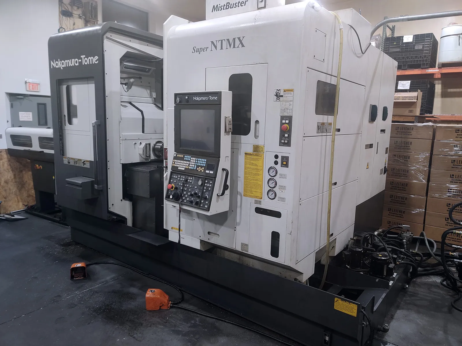 Nakamura Tome #Super-NTMX, CNC turn-mill, 8" swing, 38.5" centers, 7" chuck, 2" bar, twin spindle, Y-axis - Image 3