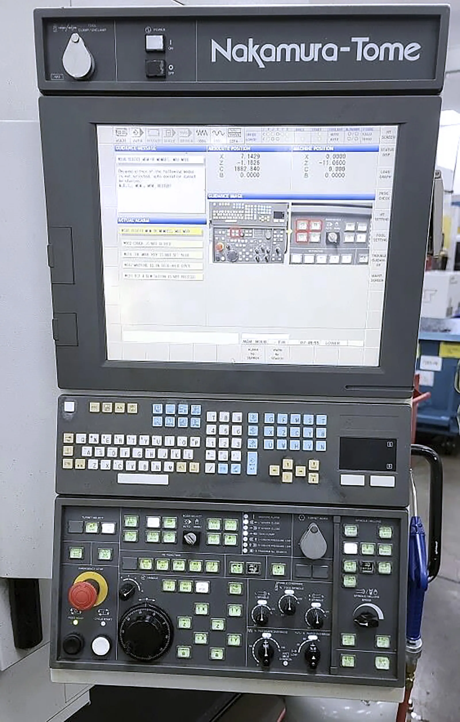 Nakamura Tome #Super-NTMX, CNC turn-mill, 8" swing, 38.5" centers, 7" chuck, 2" bar, twin spindle, Y-axis - Image 5