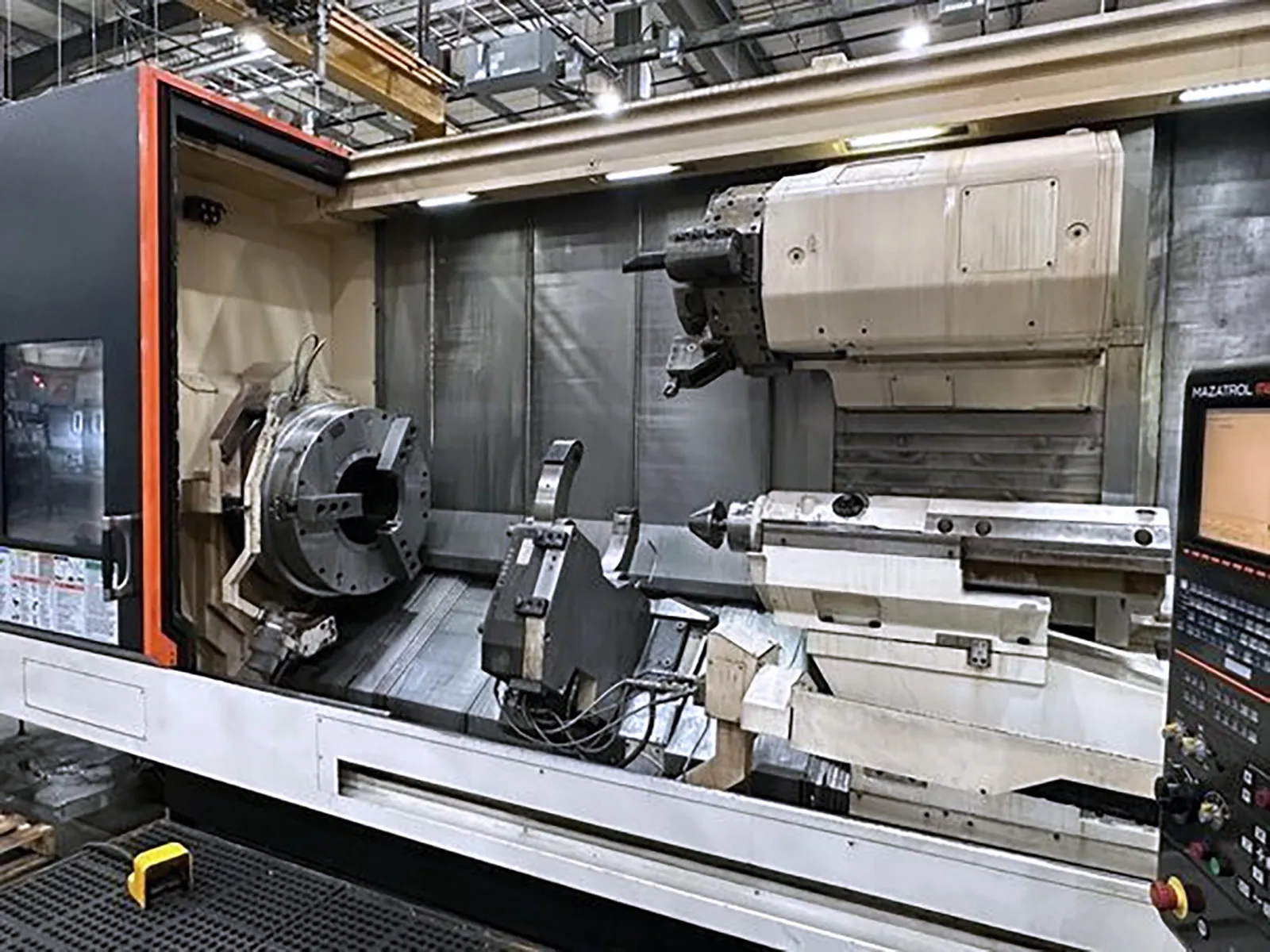 Mazak #Cybertech-Turn-5500M, CNC lathe, 36" swing, 159.13" machining length, 32" chuck, 14.76" bore - Image 5