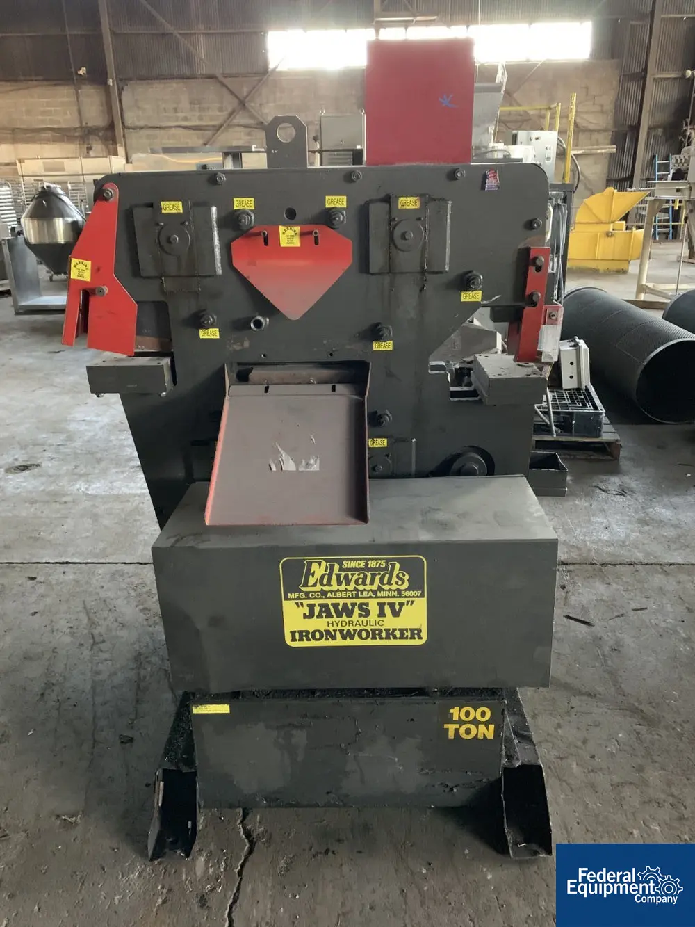 Edwards #Jaws-IV, Hydraulic Ironworker, 100 Ton - Image 3