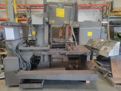 18" x 22" Hem #VT120HA-60, Vertical Bandsaw, Smart Control, 2 power vises, 7.5 HP, 1.25" x 16' 6" blade, 2007 - Image 1