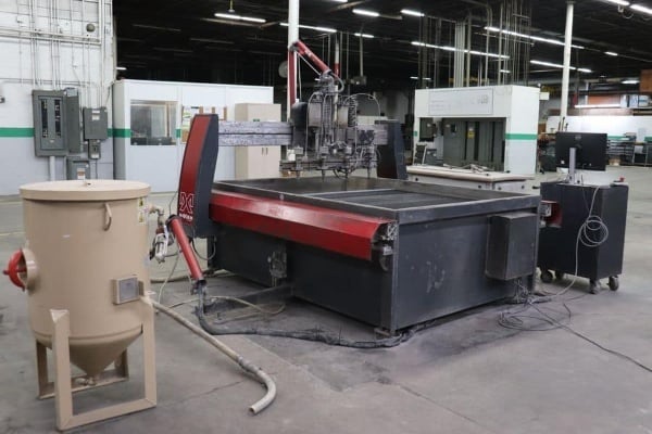 Omax Maxiem #1515-4, Head Waterjet Cutting System, 62" x 62" table, 50 HP, 60000 PSI, 480 V., 2021 - Image 4