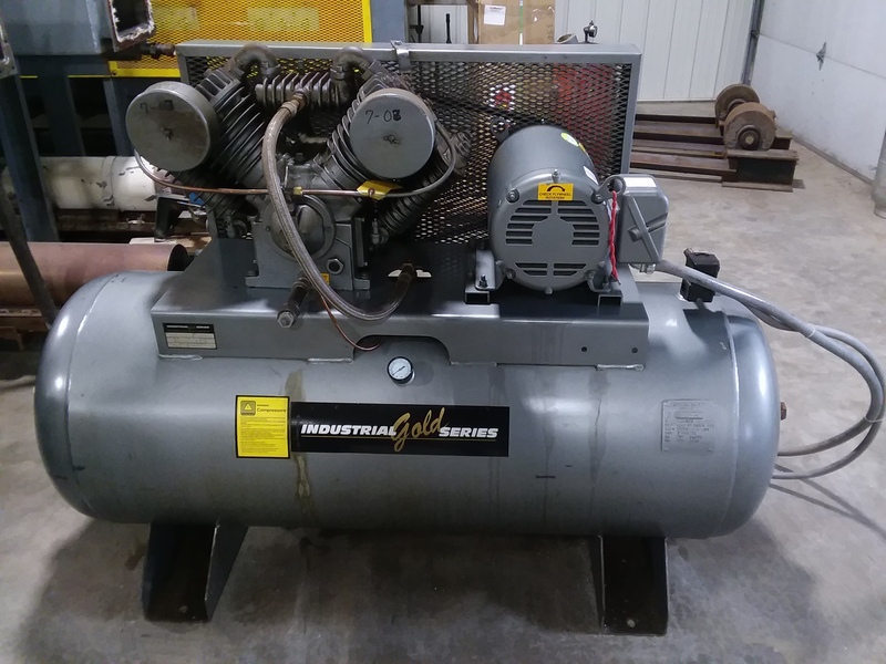 15 HP Industrial Gold Series #CI1523-120, Air Compressor, 200 psi, 3 phase, 120 gallon, 2 stage - Image 1