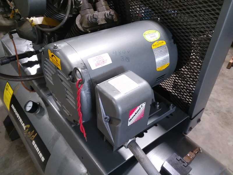 15 HP Industrial Gold Series #CI1523-120, Air Compressor, 200 psi, 3 phase, 120 gallon, 2 stage - Image 3