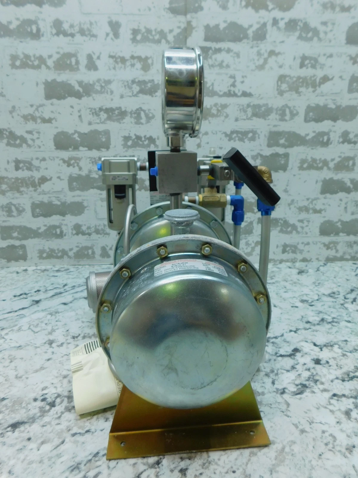 Sprague #S216J35, Air-Powered Hydraulic Pump, Hydrostatic Test, Unused - Image 9