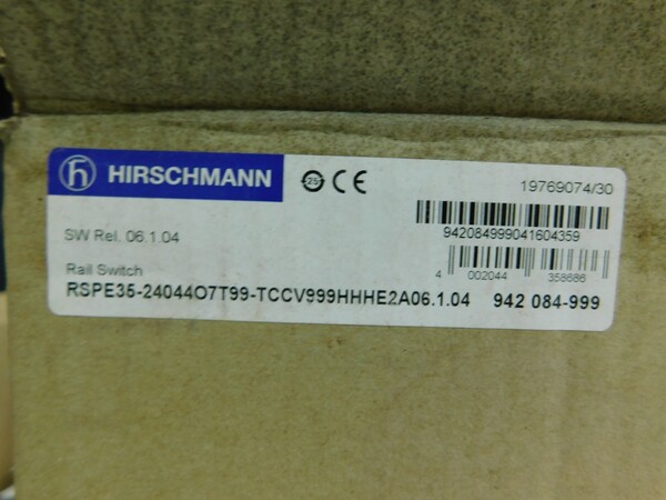 Hirschmann #RSPE35, DIN Rail Industrial Ethernet Switch, TSN, Unused - Image 7