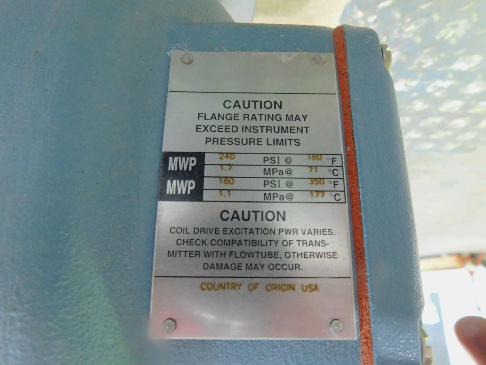 Foxboro #2804-SABA-TPC-C, Magnetic Flowtube Flowmeter, 4" diameter, Platinum Electrode, Unused - Image 6