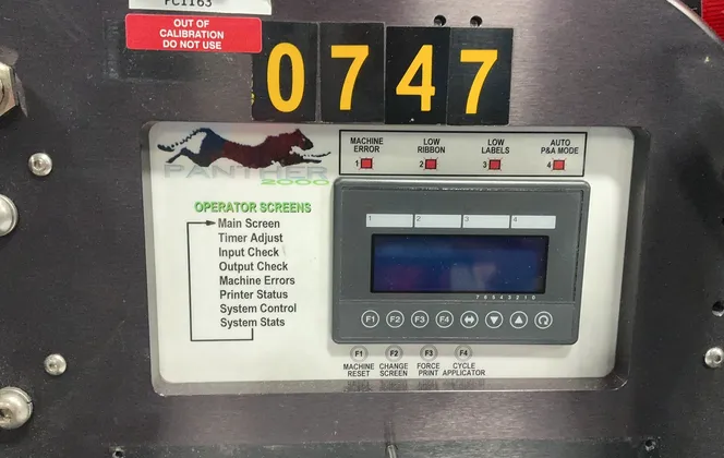 Sharp #MAX-12, Bagger, Panther 2000 Operator Screen - Image 7