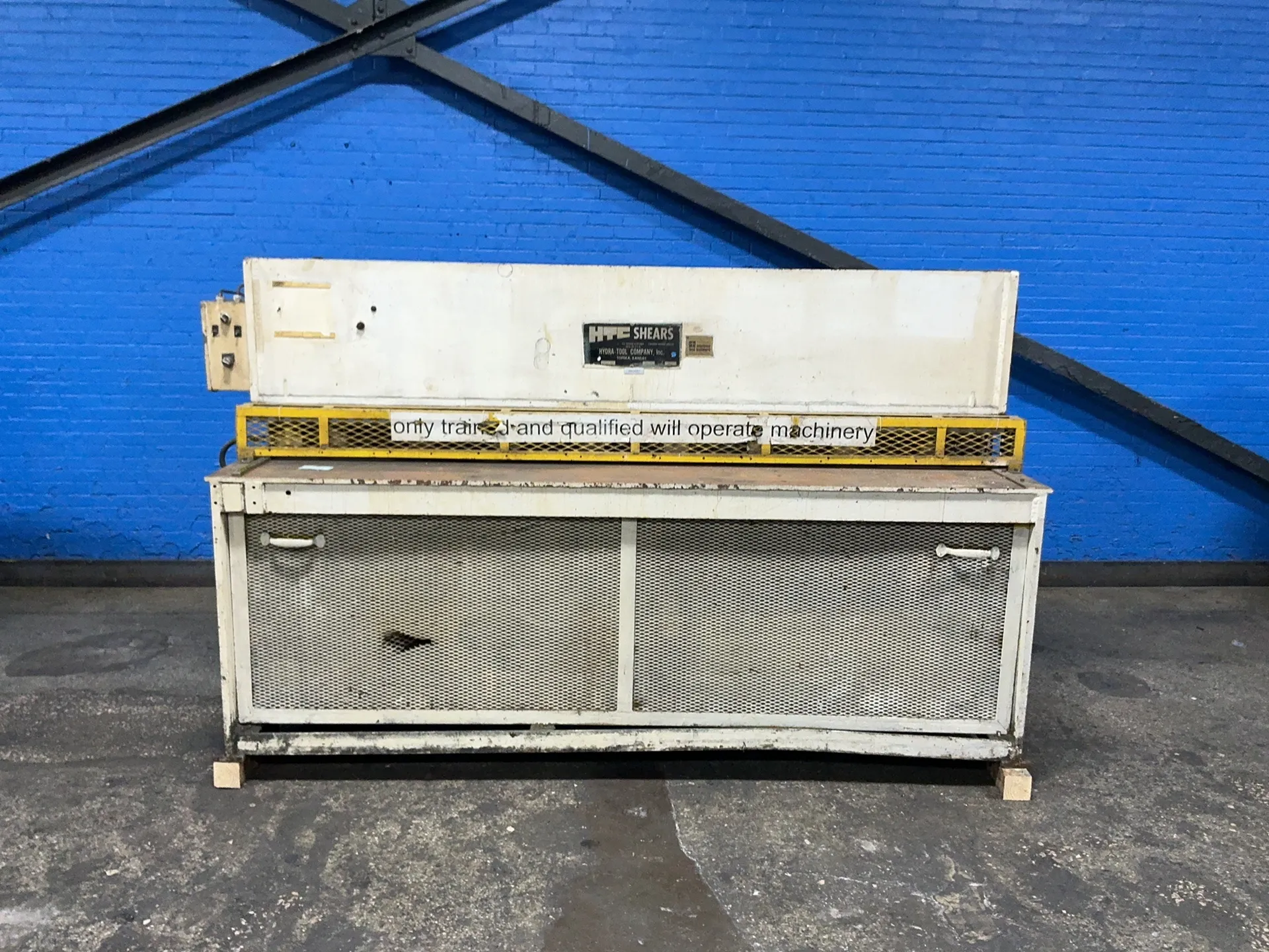 10 gauge x 8' HTC #1008-HS, Power Squaring Shear, 98" x20" table - Image 3