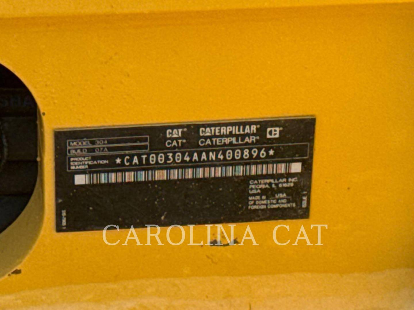 Cat 304 CB TH, Mini Excavator, 1818 hours, S/N: AN400896, 2022 - Image 3