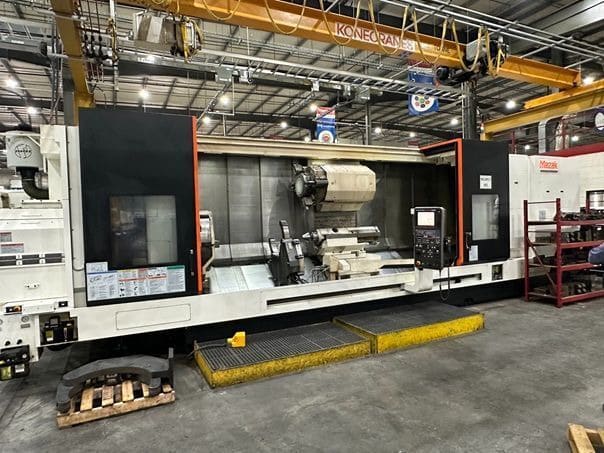 Mazak #Cybertech-Turn-5500M, 2-Axis, Mitsubishi Matrix Nexus Control, 36" swing, 32" chuck, 14.7" bar, 2012 - Image 1
