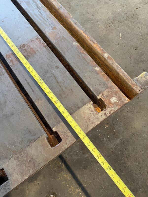 4.5'-42" Carlton, radial arm drill, Kicker base - Image 6