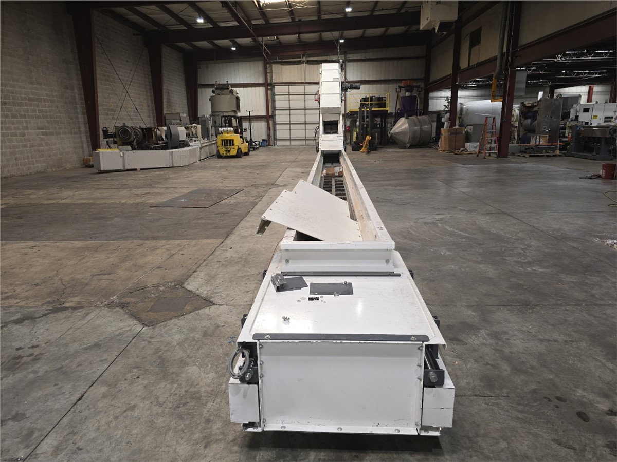 Vecoplan #VFB-650-F3, conveyor, 32' flat section (modular), 17' incline section at 45&deg; - Image 8