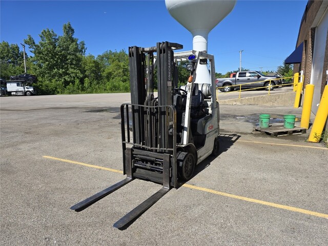 4000 lb. TCM #FCG20L-A1, LP gas three-stage cushion tire forklift, 187" lift, 81" mast, side shift, 4" x 42" - Image 6