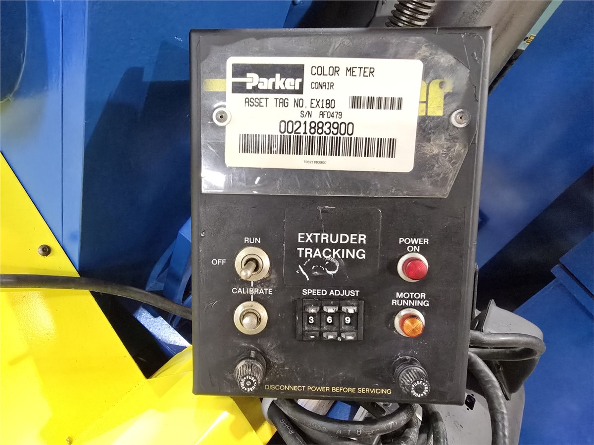 1" American Kuhne #AK-100-PM, air cooled pedestal extruder, 5 HP, 24:1 L/D, 3 barrel zones, 145 RPM, 460 V. - Image 5