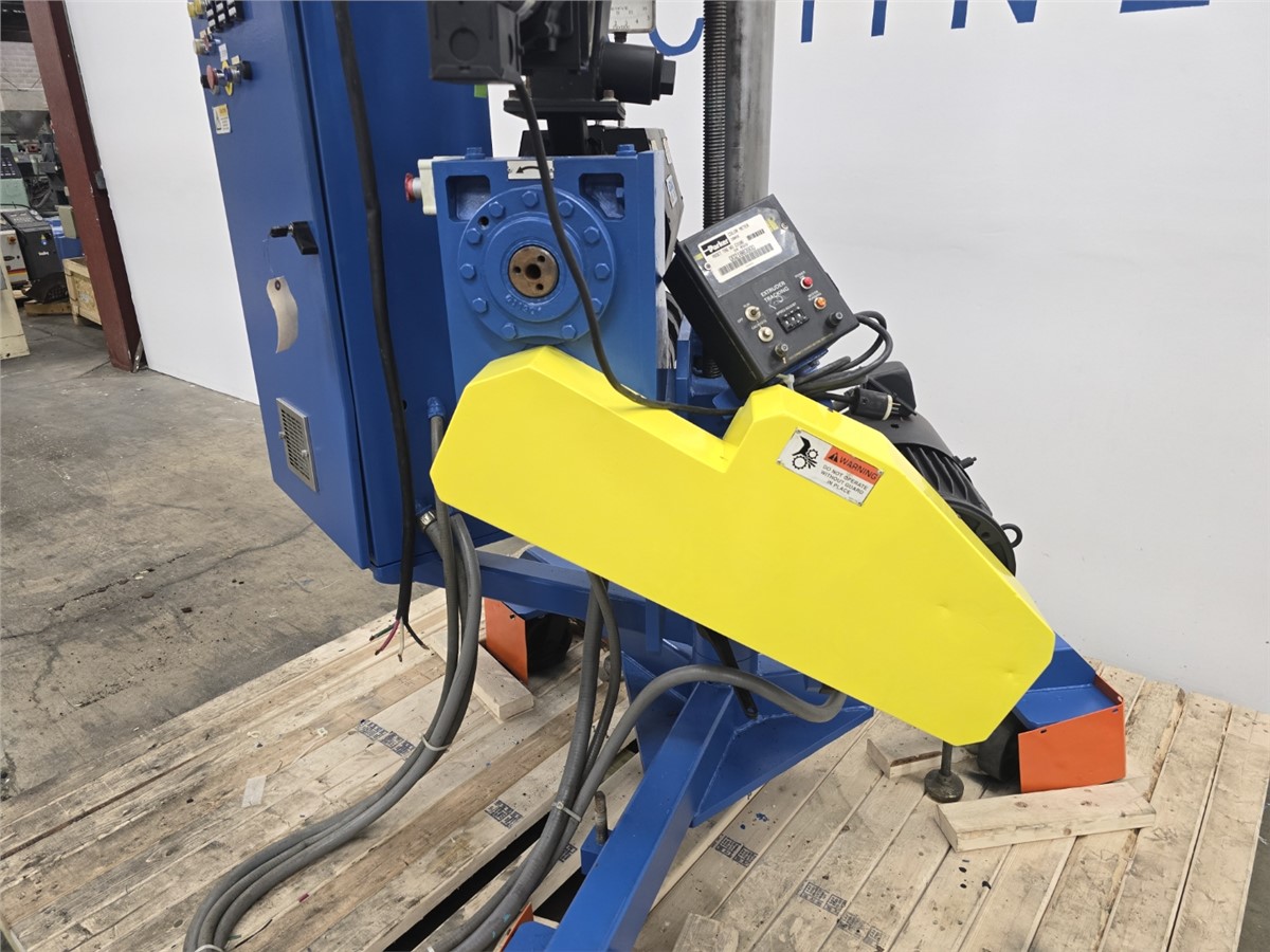 1" American Kuhne #AK-100-PM, air cooled pedestal extruder, 5 HP, 24:1 L/D, 3 barrel zones, 145 RPM, 460 V. - Image 6