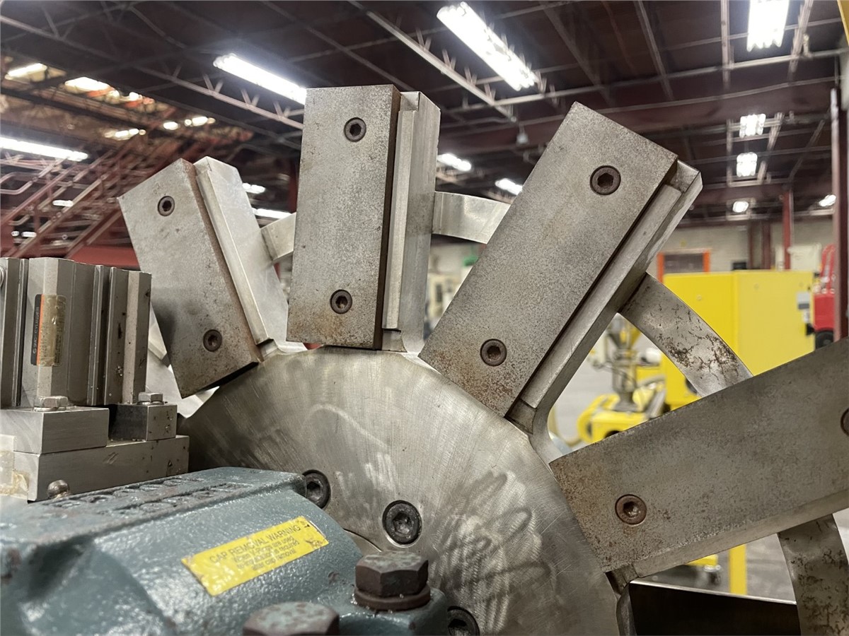 Conair #2512, fan cut pelletizer, 12 rotating knives, 1 bed knife, 5 HP main motor, 1 HP pull roll, ABB ACS - Image 6