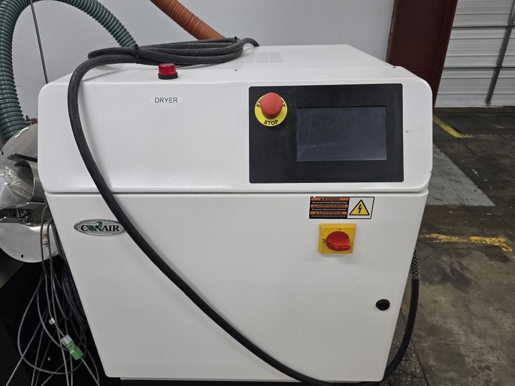 Conair #DX50, carousel plus dryer, 50 lb./hr., 12 cu.ft., RWH-24-12 hopper, 375&deg;F, -40 dew point, 460 V. - Image 8