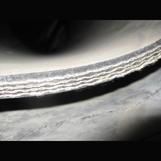 48" wide x 7/8" thick Rubber Conveyor Belting, 4-Ply, 189' total length - Image 5