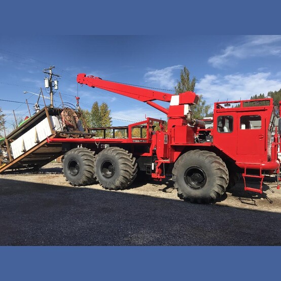 Terra-Flex #TF300TT, 6x6 All Terrain Fire-Fighting Vehicle, 2000 gallon tank, 8-ton Pitman crane, 8" x 6" - Image 1