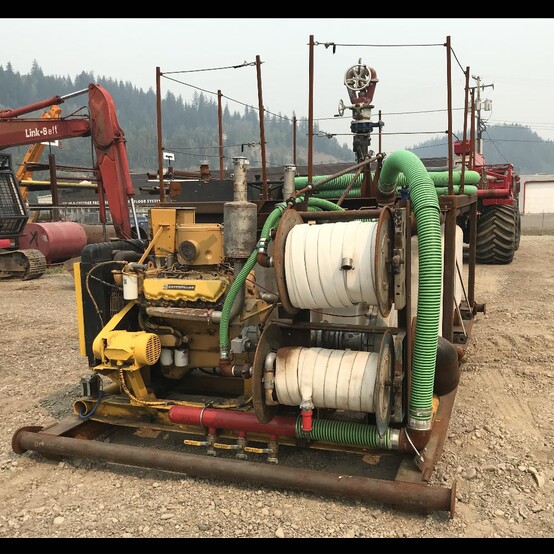 Terra-Flex #TF300TT, 6x6 All Terrain Fire-Fighting Vehicle, 2000 gallon tank, 8-ton Pitman crane, 8" x 6" - Image 10
