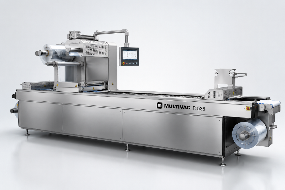 Multivac #R535, automated thermoforming packaging system w/ computer, 2021 - Image 1