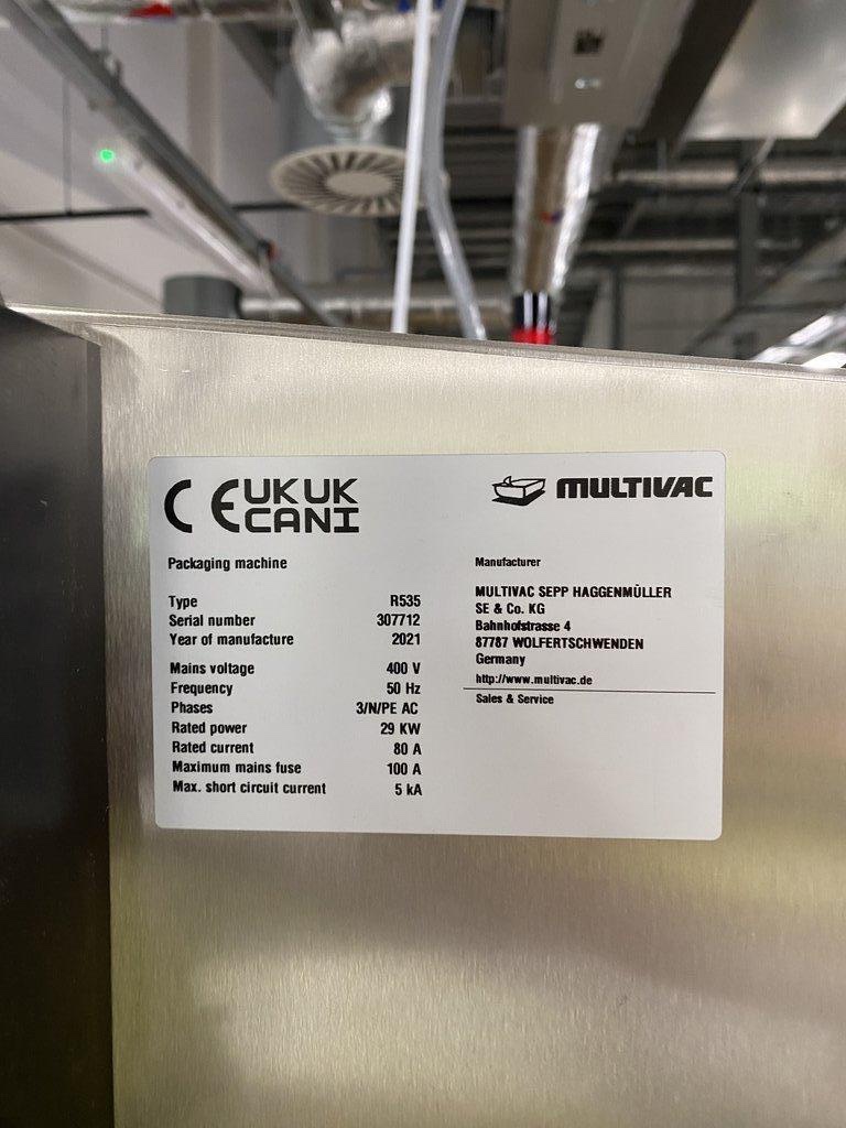 Multivac #R535, automated thermoforming packaging system w/ computer, 2021 - Image 3