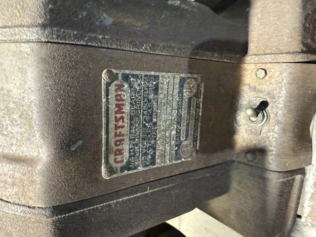 6" Craftsman #15/9500, wire/grinder, 1/4 HP, 110 V., 1-phase - Image 3