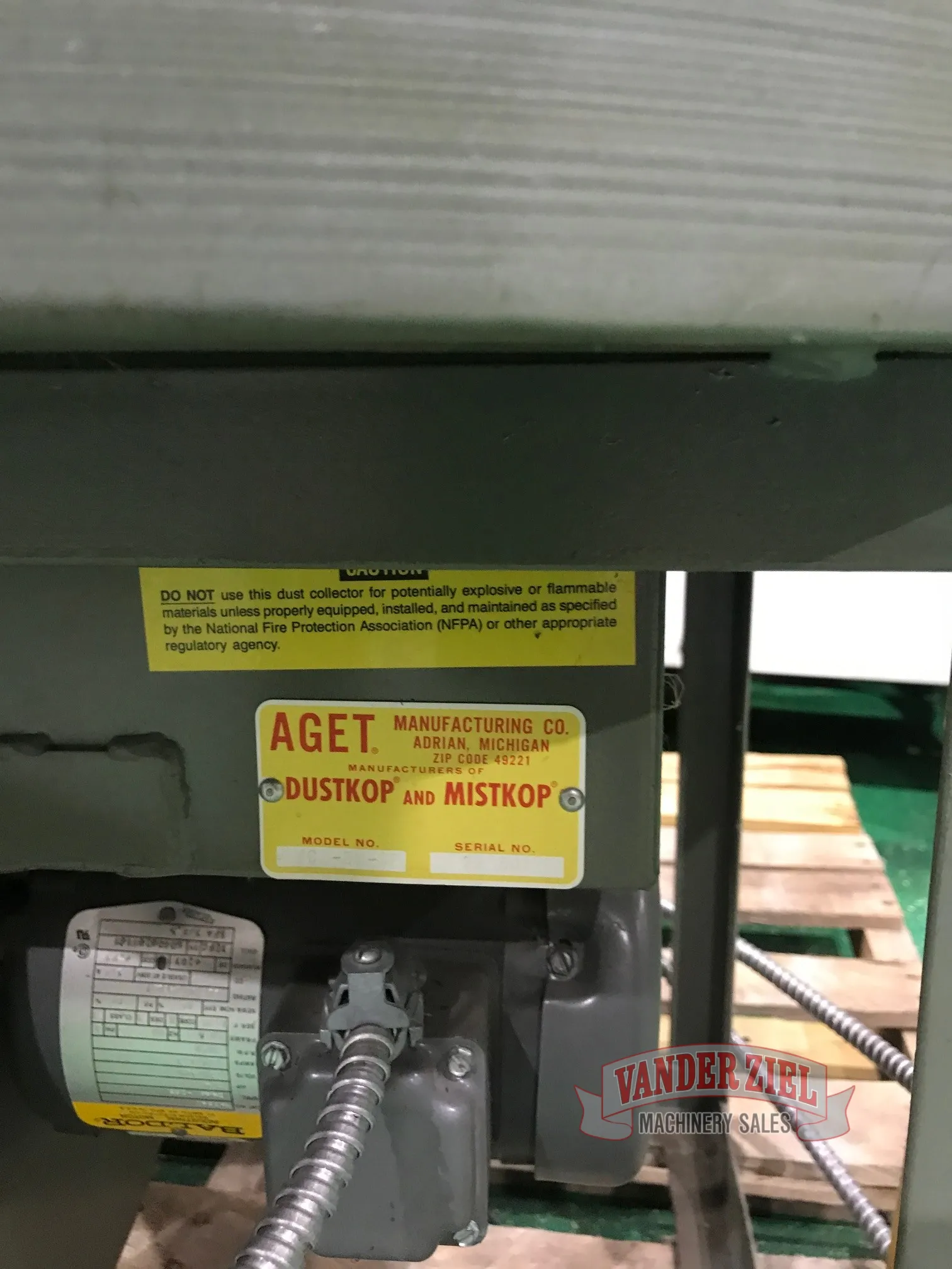 Aget #VCM-2U, Mist Collector, 400-700 cfm, 3/4 HP - Image 2