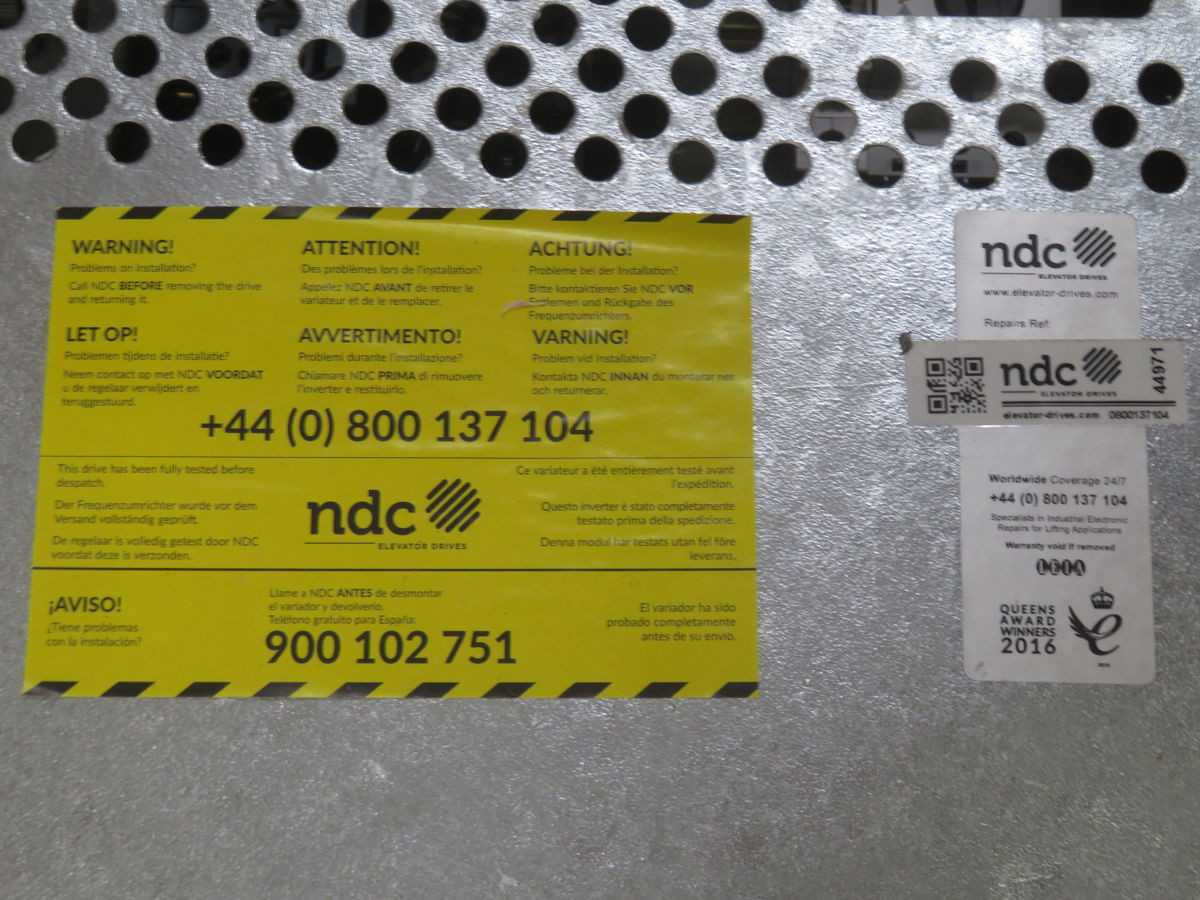 Schindler #VF85-BR-CSA, Variable Frequency Drive, 3 Phase, 380-415 Volts AC, 0-120 Hz output, Vector Control - Image 4