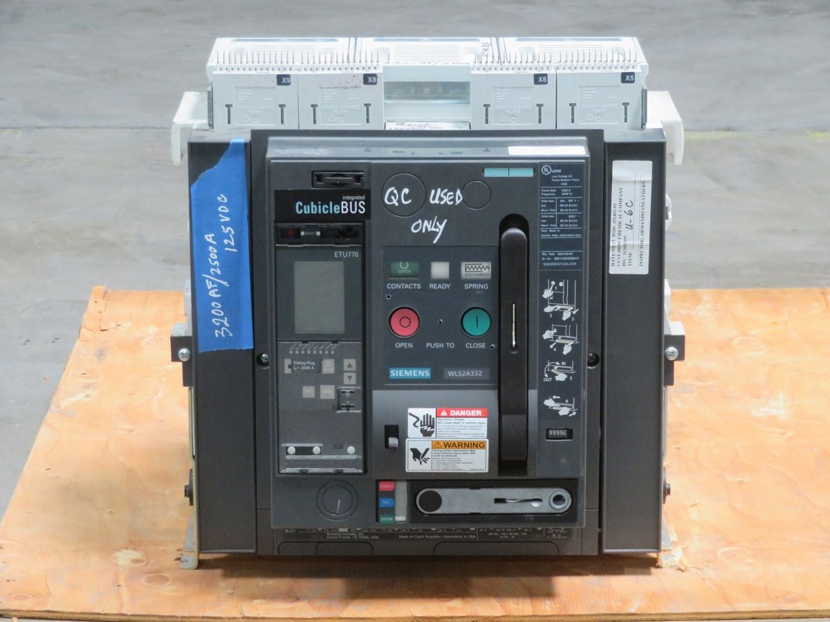 3200 Amps Siemens #WLS2A332, Low Voltage Air Circuit Breaker, 3-Pole, 635 Volts AC, 65 kA IC - Image 5