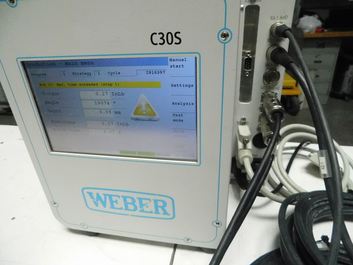 Weber #C30S1M, Automated Screwdriving Assembly System, Screwdriving Spindle, Screw Feeder, 120 VAC - Image 4
