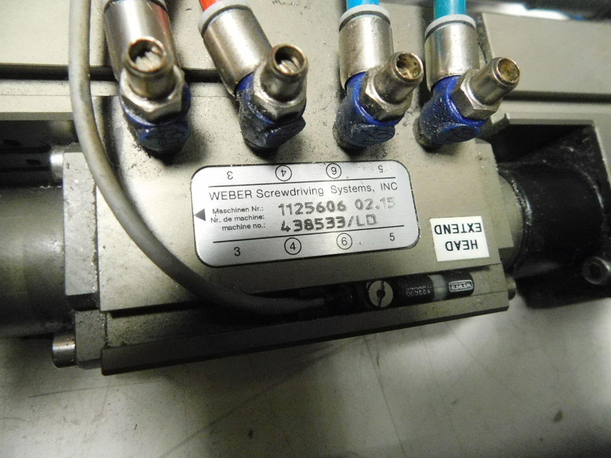 Weber #C30S1M, Automated Screwdriving Assembly System, Screwdriving Spindle, Screw Feeder, 120 VAC - Image 8