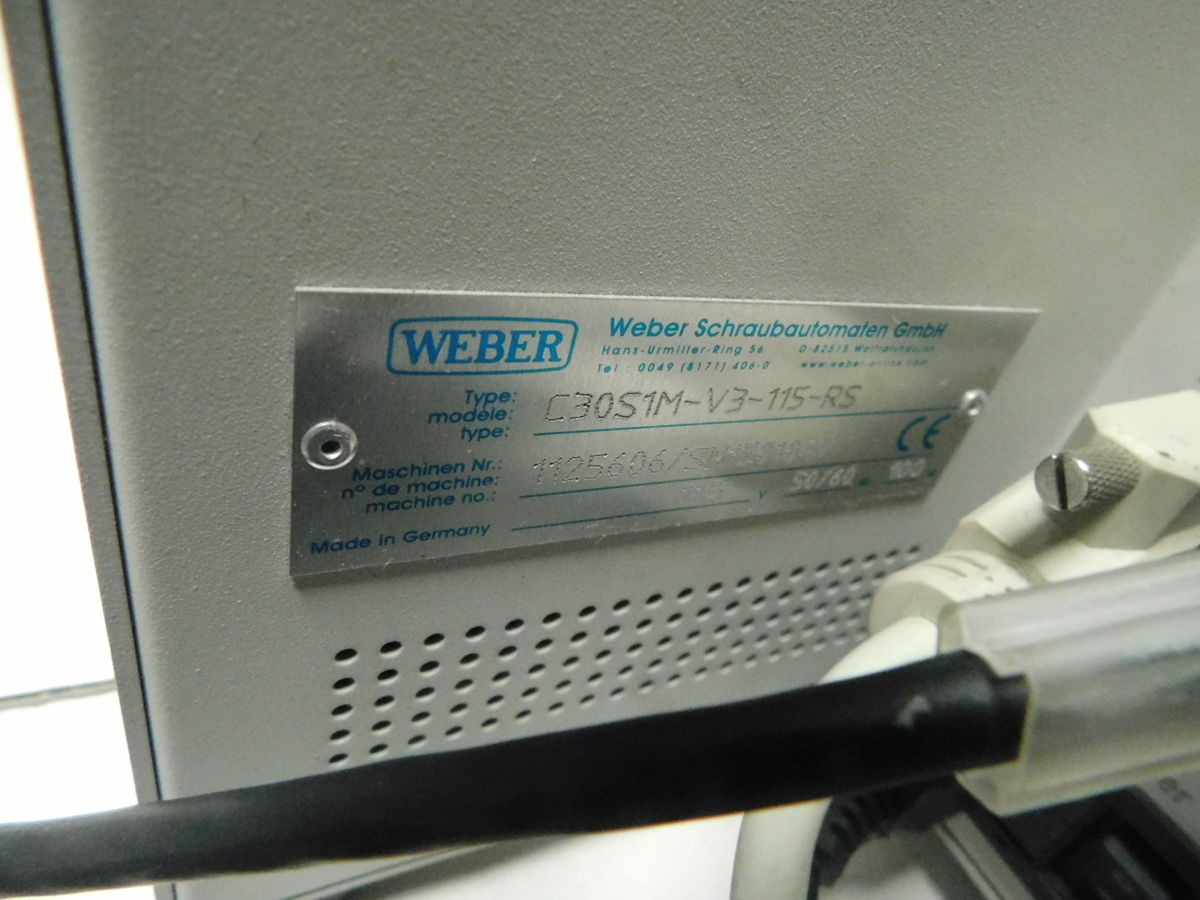 Weber #C30S1M, Automated Screwdriving Assembly System, Screwdriving Spindle, Screw Feeder, 120 VAC - Image 10
