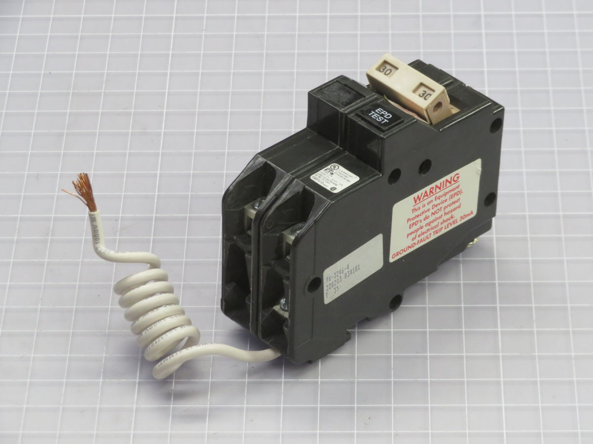 Eaton #CH230EPD, Thermal-Magnetic Circuit Breaker, LOT of 10, 2-Pole, 30A, 120/240 VAC, 10 kA - Image 1