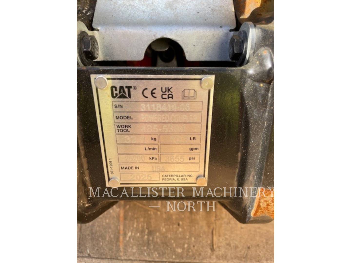 Caterpillar Work Tools (Serialized) 3TON HQC, Quick Coupler, S/N: 8118414-06, 2025 - Image 7