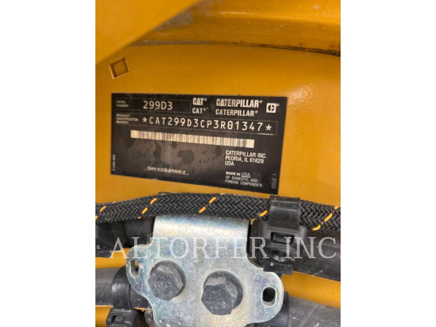Cat 299D3, Skid Steer Loader, 1254 hours, S/N: P3R01347, 2023 - Image 6