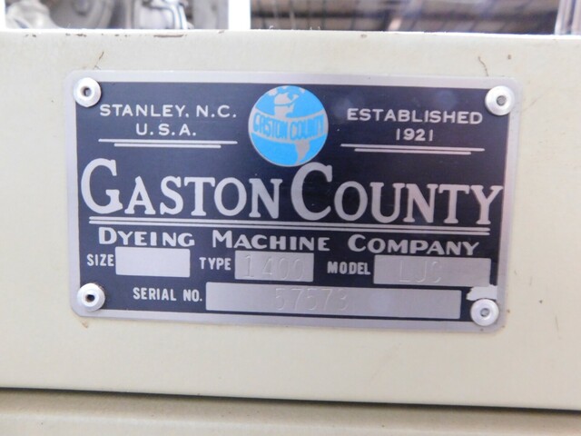 Gaston County #LJC-1400, dyeing machine, 1/2 HP, 1725 RPM, 115/230 V., 300° - Image 10